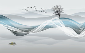 新中式电视背景墙