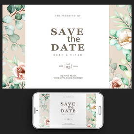 森系小清新请柬图片