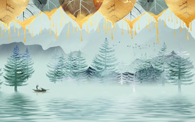 金叶北欧新装饰画 TIF分层