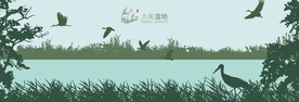 湿地剪影 湿地景观