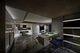 岩板瓷砖空间效果图