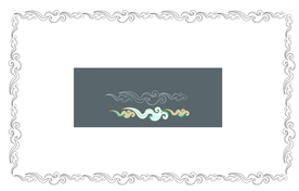 花纹 边框 手绘 线条 国潮