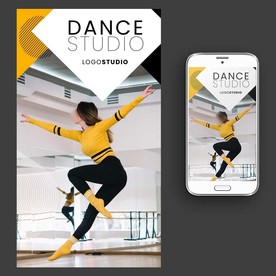 现代舞培训招生海报图片