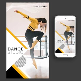 现代舞培训招生海报图片