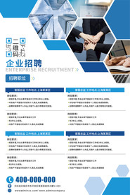 企业招聘海报校园招聘宣传海报