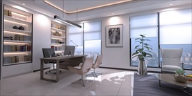 总经理办公室效果图