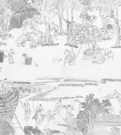 御窑金砖工笔画长卷