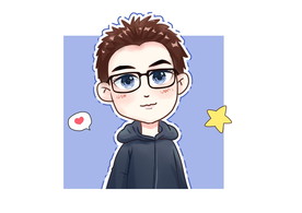 男青年头像漫画视频过程