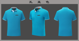 翻领polo短袖T恤样机图片