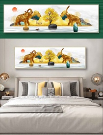 简洁大方金象装饰画