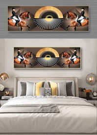 质感高档马术装饰画