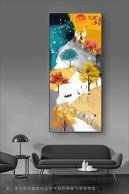 创意高档浓色彩油画装饰画