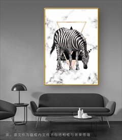 斑马装饰画