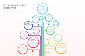 商务PPT树状图圆形照片墙图表