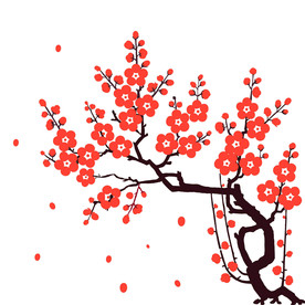 梅花矢量素材