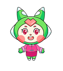 站立兔子美少女卡通可爱形象