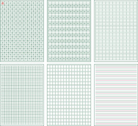 硬笔书法方格  米字格