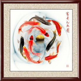 高清鲤鱼装饰画