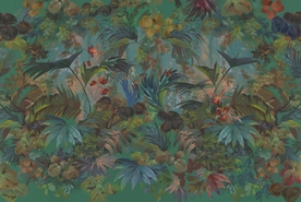 复古欧式雨林背景墙