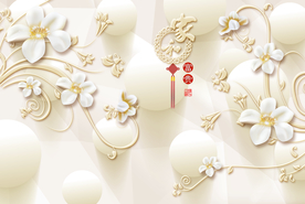 立体浮雕电视背景墙