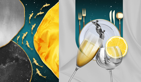 金色酒杯装饰画