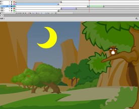 森林的夜晚动画6秒