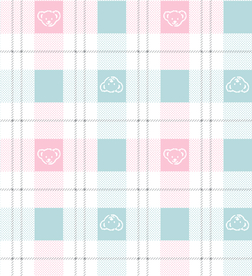 家居服童装格子熊