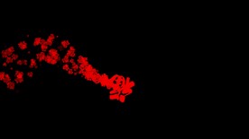 福字拖尾粒子特效视频