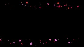 唇印遮罩边框前景装饰视频带通道