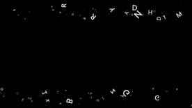 大写字母遮罩边框前景装饰视频带