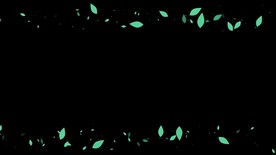 树叶遮罩边框前景装饰视频带通道