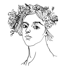 钢笔画人物速写