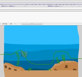 海底水底的鱼儿动画6秒