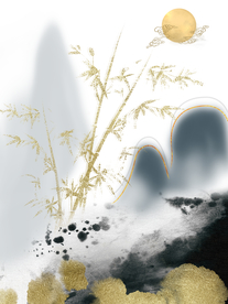 金竹装饰画