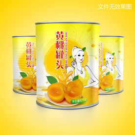黄桃罐头包装