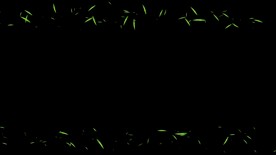 竹叶遮罩边框前景装饰视频带通道