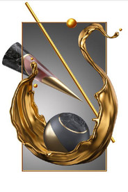 晶瓷现代抽象几何油画玄关装饰画