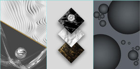 轻奢现代抽象几何装饰无框画