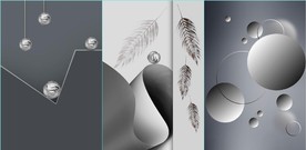 轻奢现代抽象几何装饰无框画