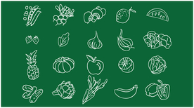 蔬菜水果矢量素材