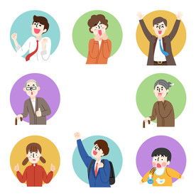 卡通Q版手绘头像表情