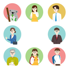 卡通Q版手绘头像表情