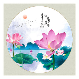 水墨艺术荷花图片