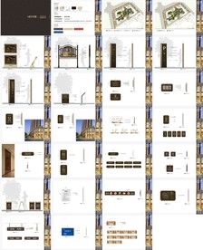 高档新中式小区导视标识系统