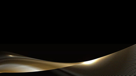 黑金几何曲线动感科技背景