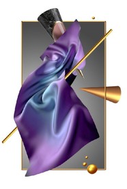 晶瓷现代抽象几何油画玄关装饰画