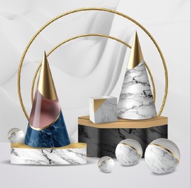 晶瓷现代抽象几何油画玄关装饰画