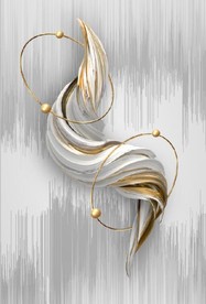 晶瓷现代抽象立体几何玄关装饰画