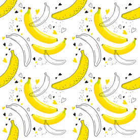 香蕉印花图案