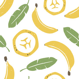 香蕉印花图案